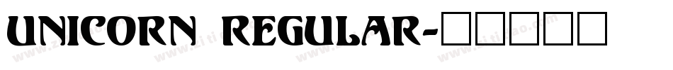 Unicorn Regular字体转换
